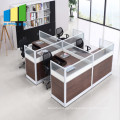 Contemporary Office Modular Furniture Cubicles 4 Seats Office Partition Workstations